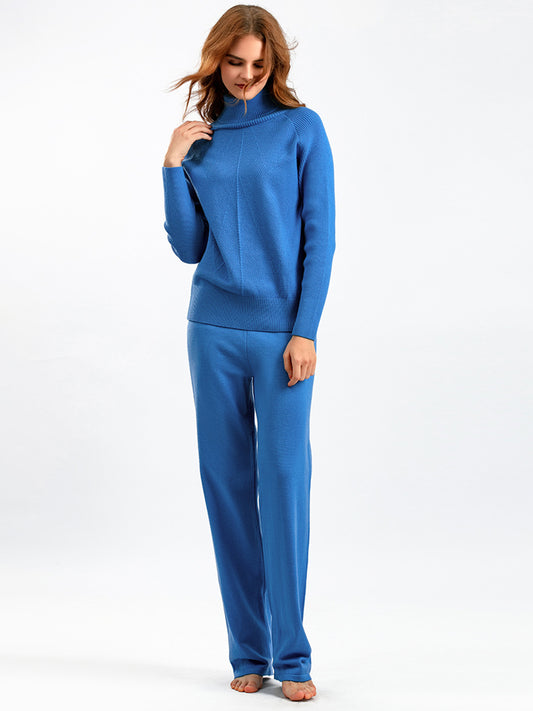 Basic Bae Turtleneck Raglan Sleeve Top and Pants Sweater Set